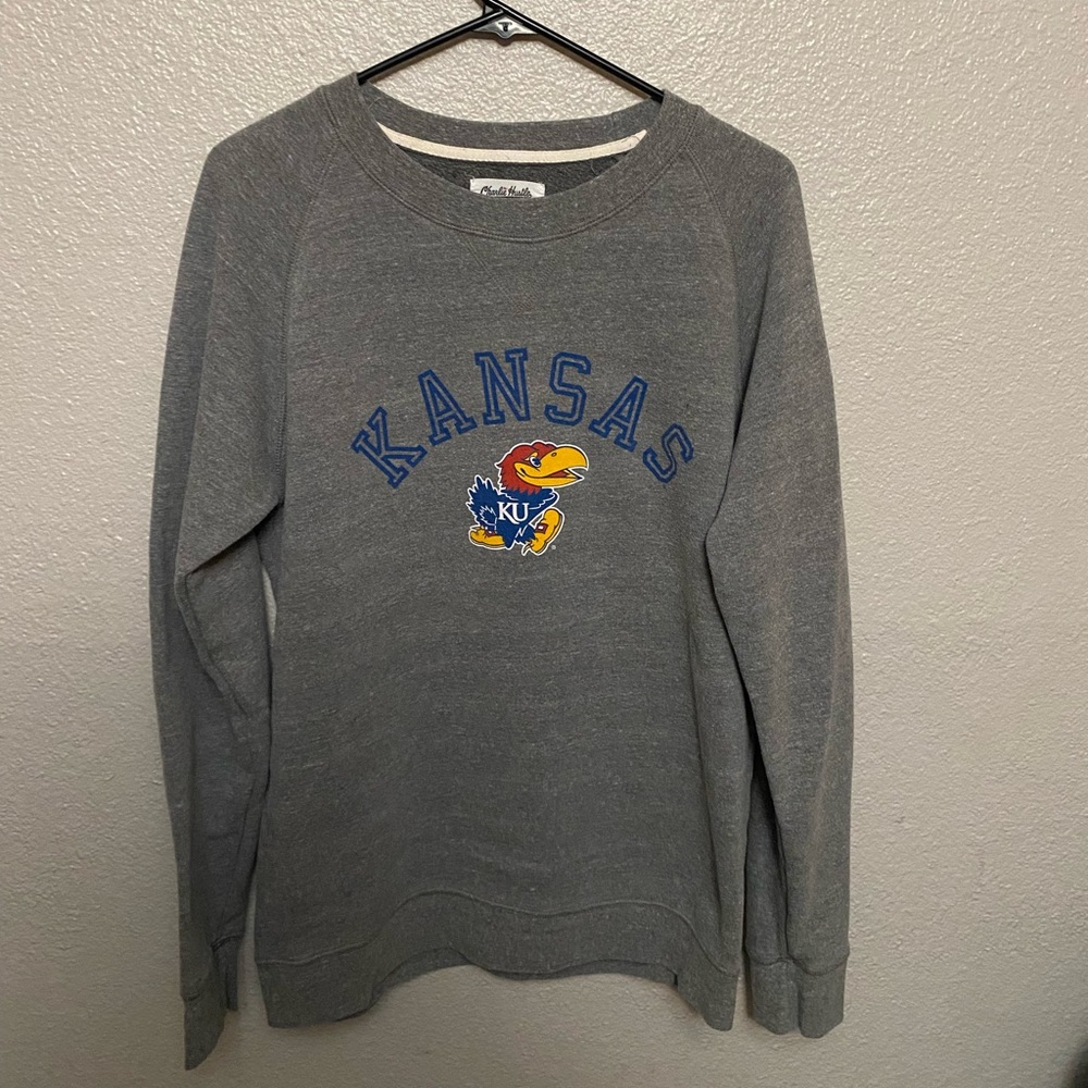 KANSAS JAYHAWKS Men Gray sweater
